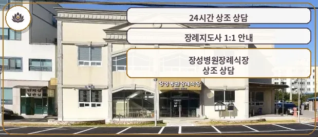 장성병원장례식장 정면 모습