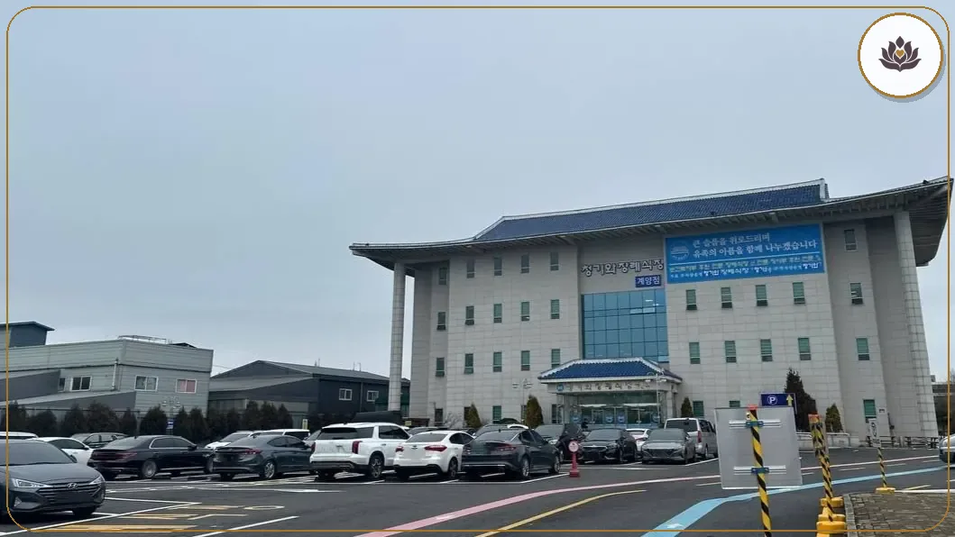인천 계양구 청기와장례식장(계양점) 들어가는 길